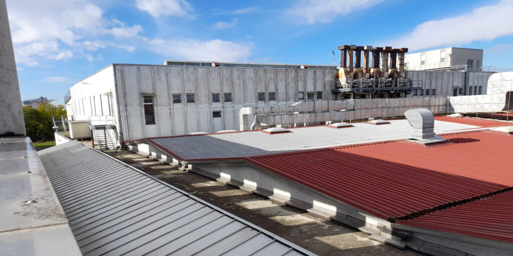 commercial flat roof installation